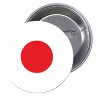 Przypinki buttony FLAGA JAPONIA znaczki z grafiką