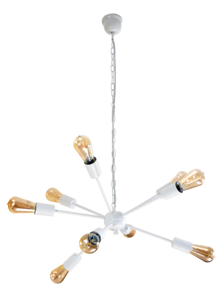 Nowoczesne Lampy Wiszące Loft Spider 2661/Z-B-9 BIAŁA zdjęcie 2