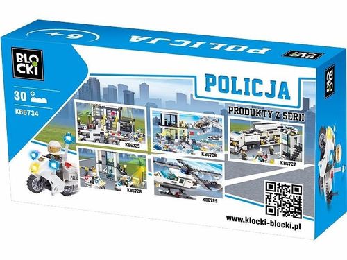 Blocki Klocki Policja 30 elementów - Motor na Arena.pl