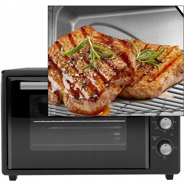 MINI PIEKARNIK ELEKTRYCZNY DOUBLE GLASS GRILL TIMER 35L 1800W zdjęcie 9