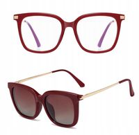 OKULARY do KOMPUTERA + Nakładka słoneczna CLIP-ON