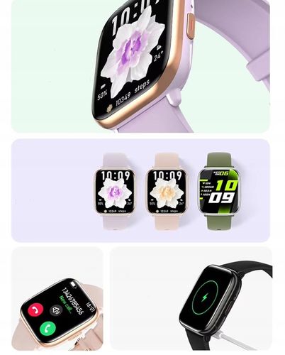 Zegarek SMARTWATCH prezent na Komunię dziewczynka 1.75CALA AMOLED - ROZMOWY na Arena.pl