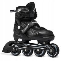 Rolki Regulowane CROXER Optima Black 39-42 Kauczuk Abec7