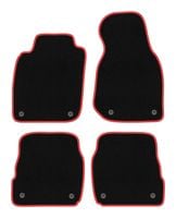 Dywaniki welurowe CARLUX-RED Audi A6 C5 1997-2005 czarne/czerwone