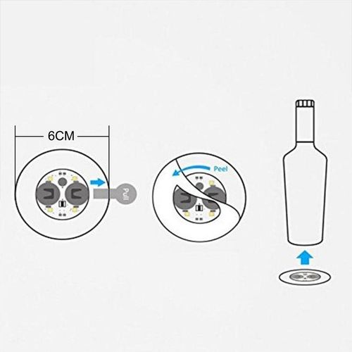PODSTAWKI LED pod szklanki ZESTAW 10 szt PODKŁADKI dekoracja świąteczna na Arena.pl