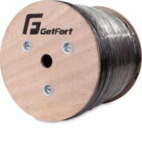 KABEL GETFORT CAT.5e U/UTP UV ŻELOWANY SKRĘTKA 1M