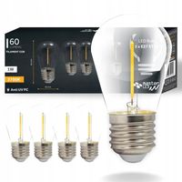 Żarówki ledowe retro Edison LED E27 Filament Vita ST14 2700K 1W Ilość żarówek - 5 sztuk