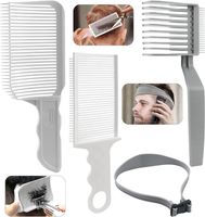 Grzebień do cieniowania 3x i silikonowa opaska do fade zestaw fryzjerski