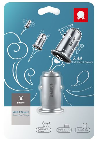 Ładowarka Samochodowa 2xUSB Baseus Mini T 2.4A na Arena.pl