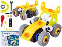 Klocki Elastyczne, Konstrukcyjne 48 El. Samochód, Auto, Wyścigówka Do Rozkręcania I Skręcania 2w1