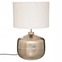LAMPA Z ABAŻUREM Kais beżowa metal wys. 52 cm