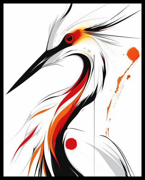 Plakat 40x50cm Bocian zdjęcie 2