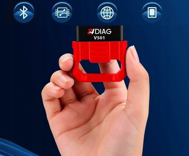 INTERFEJS DIAGNOSTYCZNY 24DIAG V501 ELM327 BLUETOOTH 5.0 OBD2 iOS ANDROID zdjęcie 5