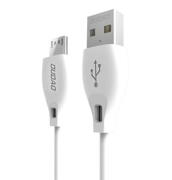 Dudao przewód kabel micro USB 2.4A 2m biały (L4M 2m white) zdjęcie 1