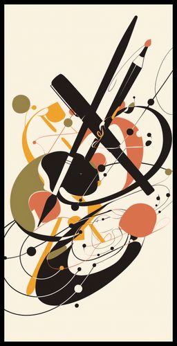 Plakat 50x100cm Abstrakcyjny Rapsod na Arena.pl