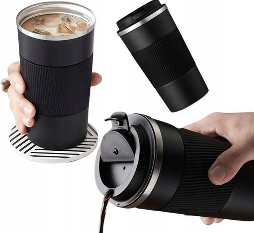 Kubek termiczny butelka termos na kawę ANTYPOŚLIZGOWY HERBATA napój 510ML na Arena.pl