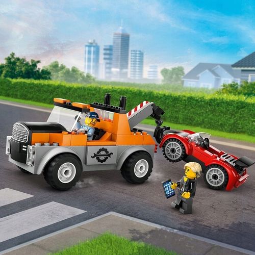 LEGO CITY 60435 SAMOCHÓD POMOCY DROGOWEJ I NAPRAWA SPORTOWEGO AUTA PREZENT na Arena.pl