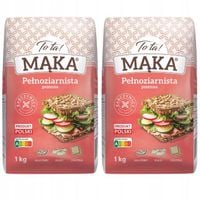 ToTa! Mąka pszenna pełnoziarnista 1 kg x 2 sztuk