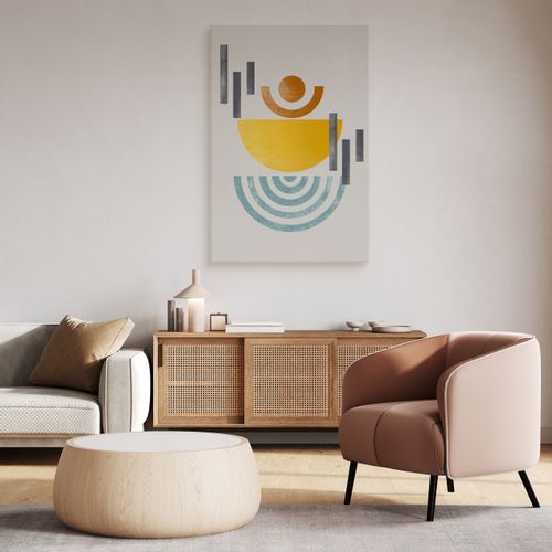 Obraz Na Płótnie Figury Geometryczne Abstrakcja Styl Boho 40cm x 50cm na Arena.pl