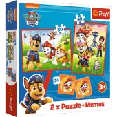 Puzzle - 2w1 + memos - Psia ekipa w akcji - Viacom PAW Patrol 93337
