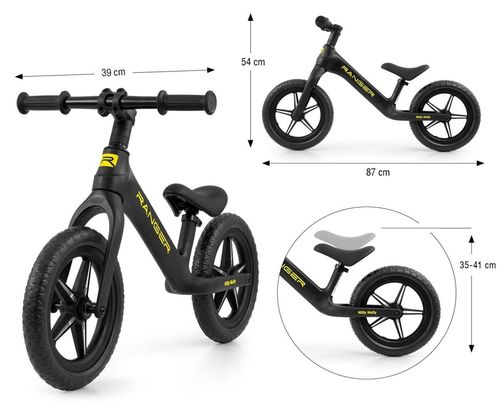 Milly Mally Rowerek Biegowy Ranger Flash Black na Arena.pl