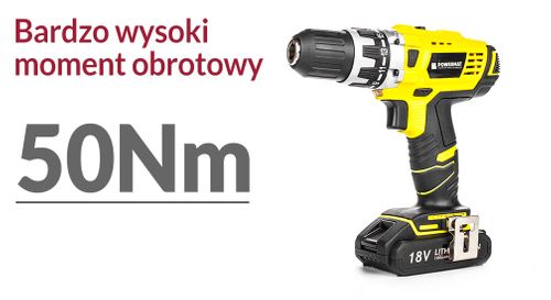 WIERTARKO WKRĘTARKA AKUMULATOROWA 2 AKU LI-ION 18V na Arena.pl