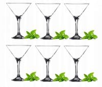 2 x KIELISZKI NA NÓŻCE DO MARTINI 150 ML ZESTAW 6 SZT