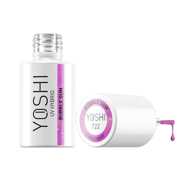 YOSHI Lakier hybrydowy Bubble Gum 6ml -  722 zdjęcie 2