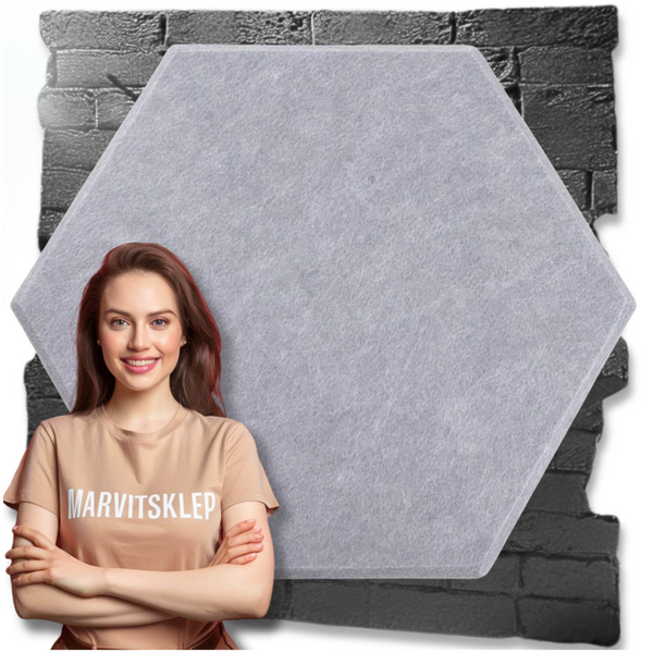 Panele Ścienne Filcowe 3D Heksagon Zagłówek Samoprzylepne Akustyczne Soft zdjęcie 1