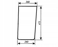 szyba przednia dolna Renault 461S, 521S, 551-4S, 551S, 681-4S, 681S, 751S