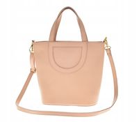 Laura Biaggi - torebka shopper skóra naturalna jasny różowy TS 66-6360