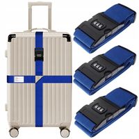 3x PAS ZABEZPIECZAJĄCY PODWÓJNY WALIZKI TORBY BAGAŻU PODRÓŻNY ZESTAW
