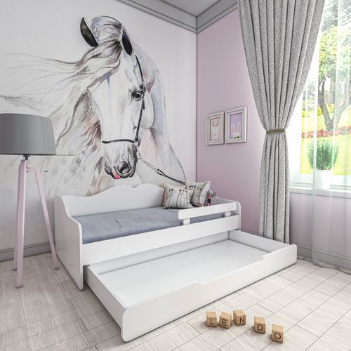 Łóżko dziecięce BELLA 160x80 białe na Arena.pl