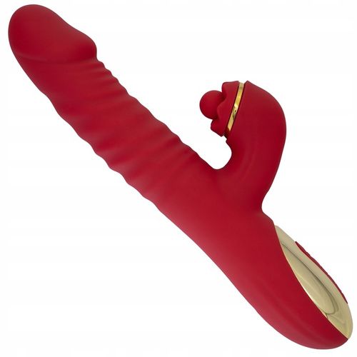 Wibrator Damski Duży Obrotowo Posuwisty Masażer 10 Trybów Wibracji 3w1 na Arena.pl