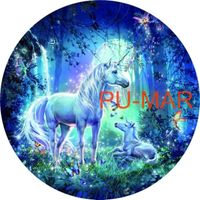 Opłatek na tort Urodziny Jednorożec Konik Pegaz Koń Kuc Tekst Gratis