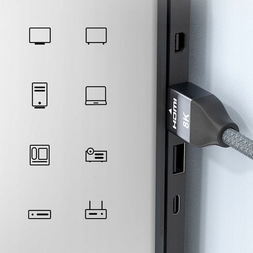 Kabel HDMI 2.1 PRZEWÓD ULTRA HIGH SPEED 8K/60HZ 4K/120HZ CERTYFIKOWANY na Arena.pl