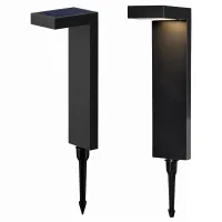 Lampa Solarna Ogrodowa LED Wbijana Słupek Czujnik Zmierzchu Ogród 55cm 2szt