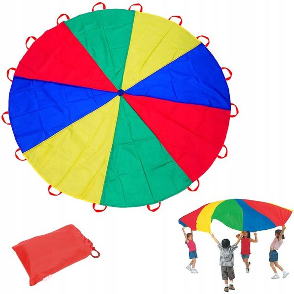 PROFESJONALNA CHUSTA ANIMACYJNA 2m SPADOCHRON + FU zdjęcie 1