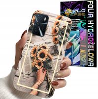 ETUI DO OPPO A16 A16s A54s - SŁONECZNIK KWIATY DLA KOBIET PLECKI + FOLIA