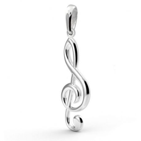 SREBRNY WISIOREK KLUCZ WIOLINOWY PRÓBA SREBRA 925 NUTKA na Arena.pl