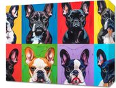 Obraz 50x40cm Buldogi Francuskie
