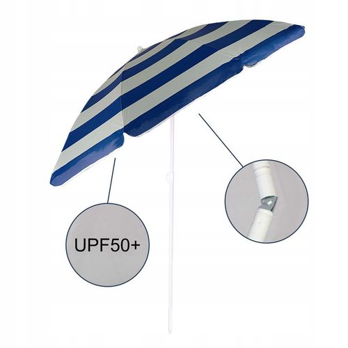 Parasol plażowy łamany z filtrem UPF50+ Captain Mike 160cm na Arena.pl