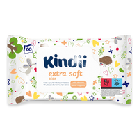 Chusteczki nawilżane dla dzieci Kindii aloe extra soft 24 opakowania