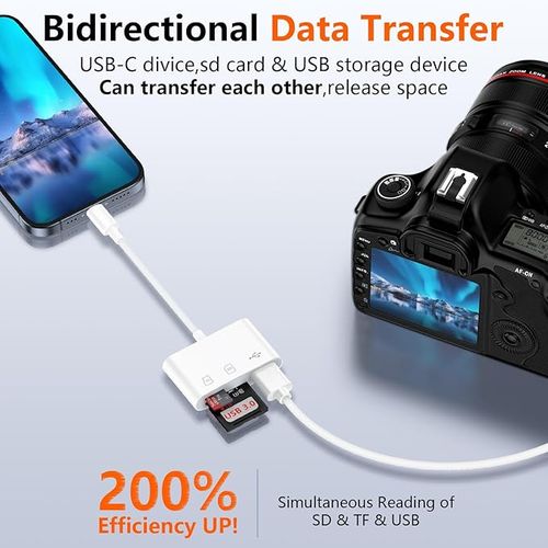 Stacja dokująca adapter 3 w 1 Czytnik kart SD TF Czarny na Arena.pl