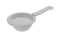 Cedzak z rączką durszlak plastikowy mały ASTON 15 cm szary jasny