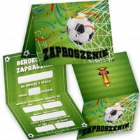 ZAPROSZENIE URODZINOWE DLA FANÓW PIŁKI NOŻNEJ ZAPROSZENIA NA PRZYJĘCIE