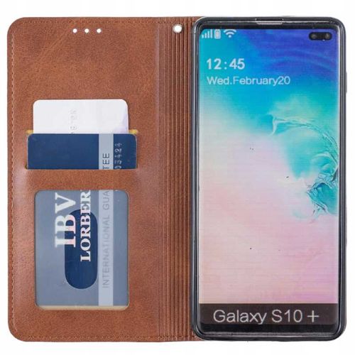 Zaps Origami Galaxy S10+ Brązowy na Arena.pl