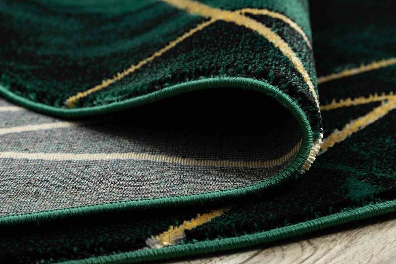 RUG/LU/ESTEMA/MARBLE2/BOTTLEGREEN+GOLD/R120 zdjęcie 7