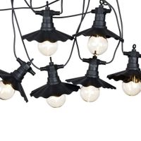 Lampki Girlanda Świecąca Ogrodowa Zewnętrzna 6x Żarówka Łańcuch Świetlny