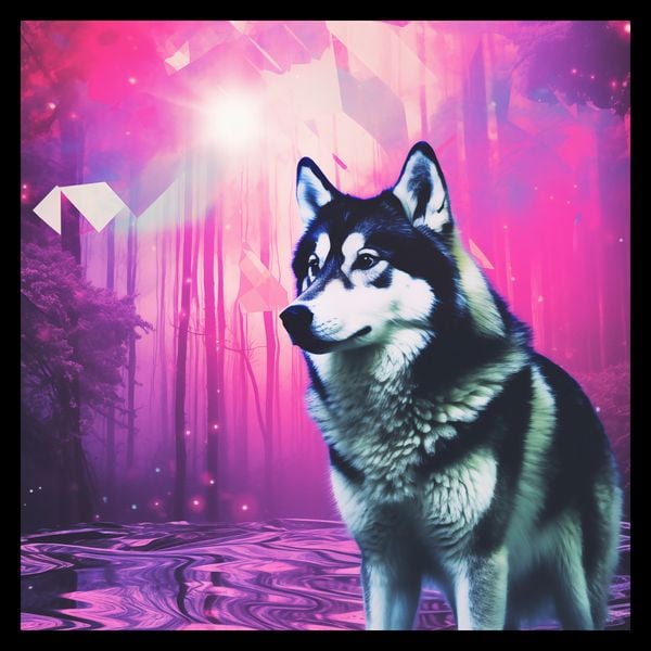 Plakat 30x30cm Wilczy Duch zdjęcie 2